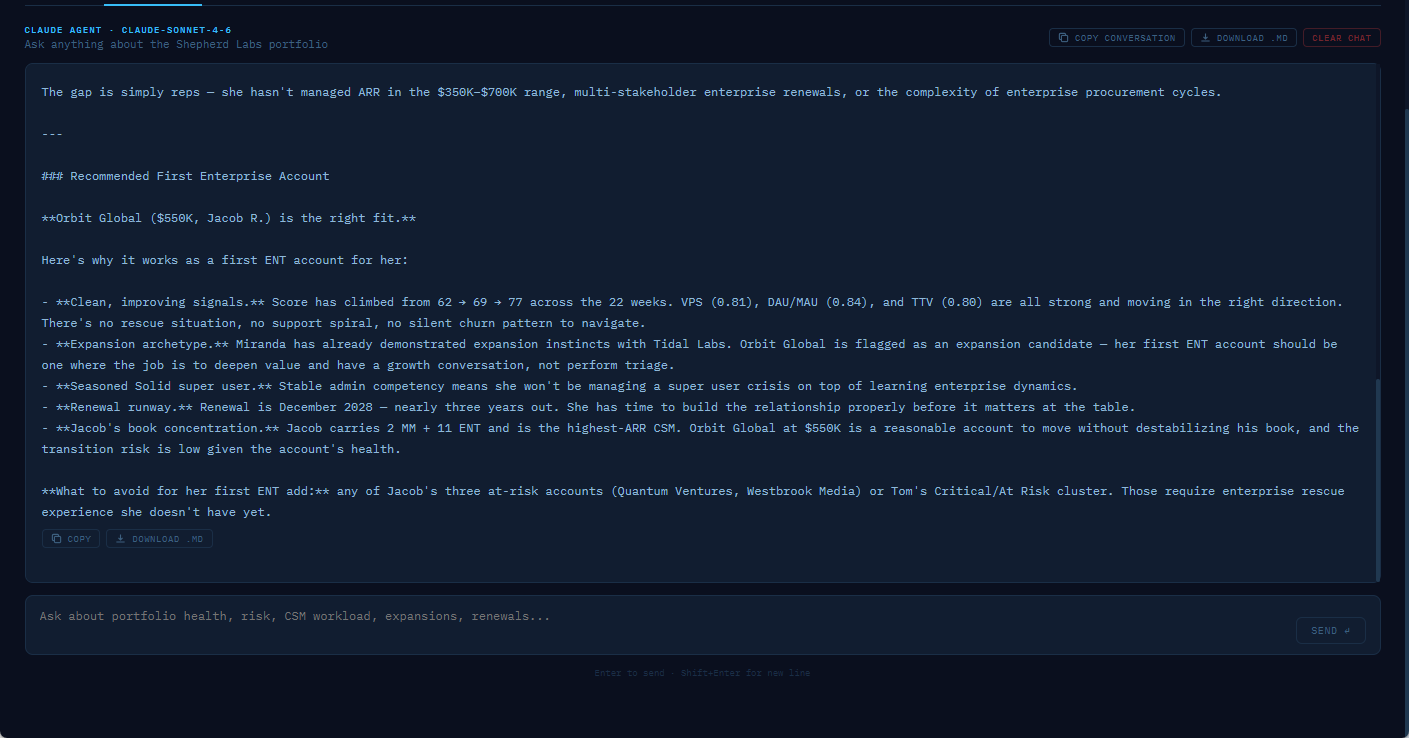 Agent Chat: Multi-turn reasoning example