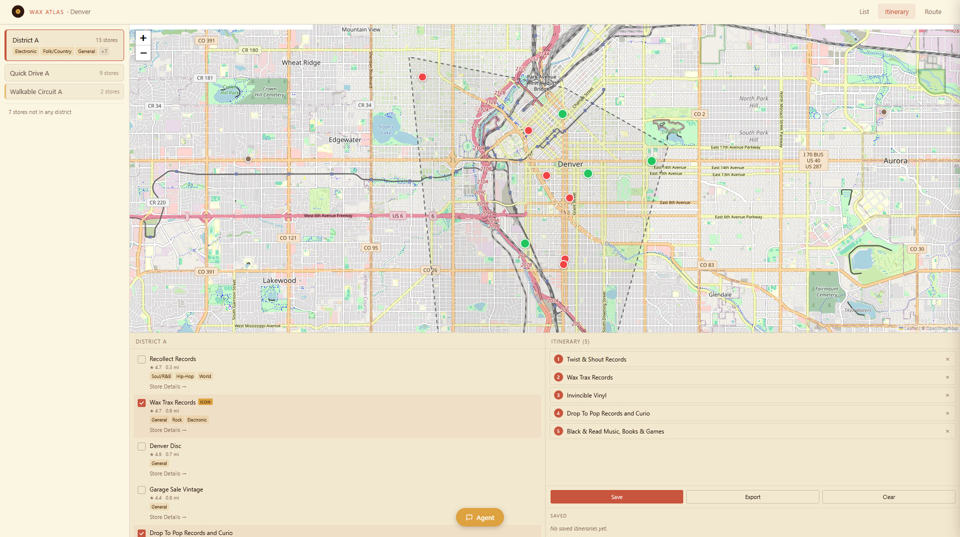 Itinerary builder